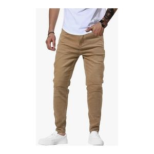 Men's Slim Fit Super Skinny Khaki Denim Stretch Jeans Size 32 NWT